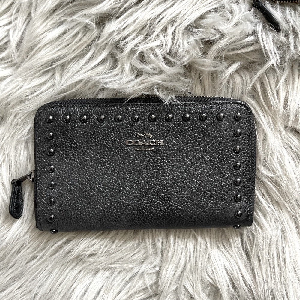 Coach zip-around wallet